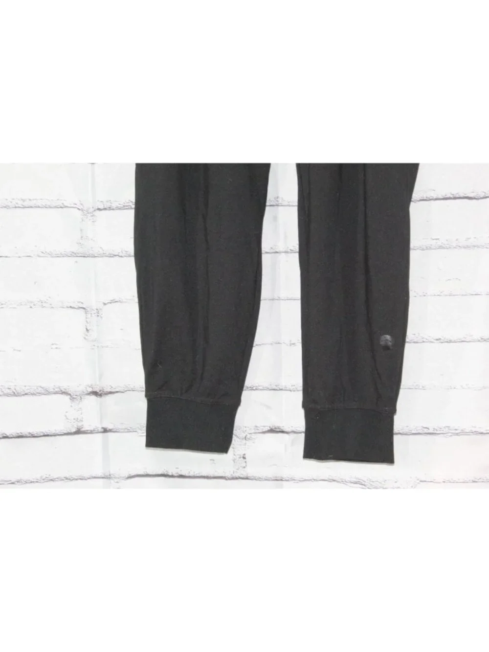 LL Bean Black Stretch Athletic Lounge Activewear Jogger Pants Size M Pet